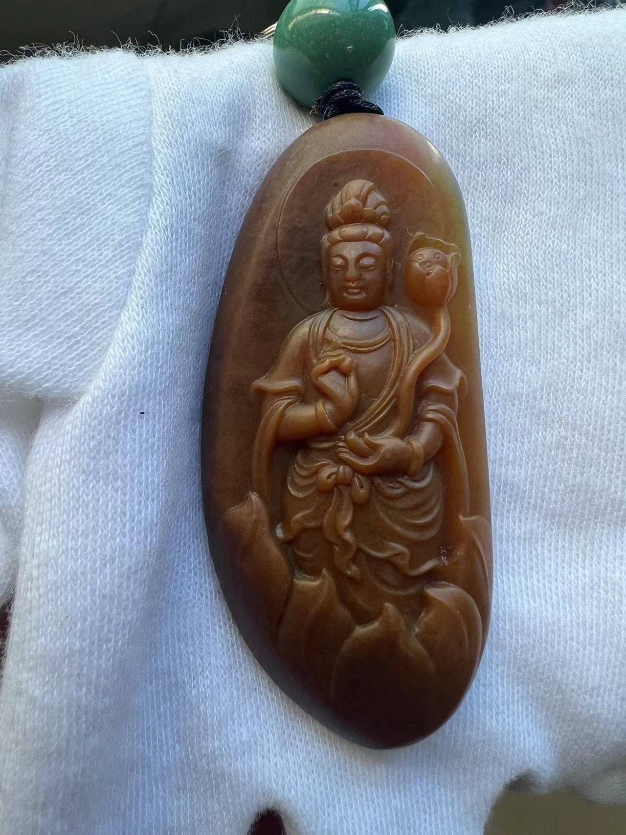 李先生 黄沁御龙观音返图翡翠返图