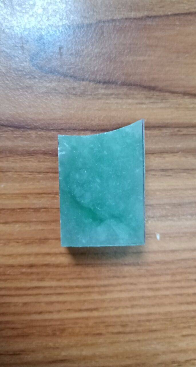 翡翠糯冰种飘绿 玉竹 挂件4克 图片2