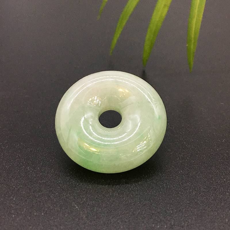 翡翠糯种平安扣 挂件