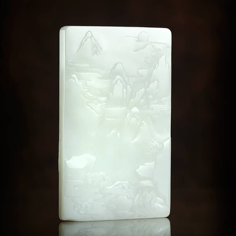 付雪飞工作室  "神工奖金奖" 重 1995克 新疆和玉玉白玉籽玉 摆件 四大菩萨 图片16