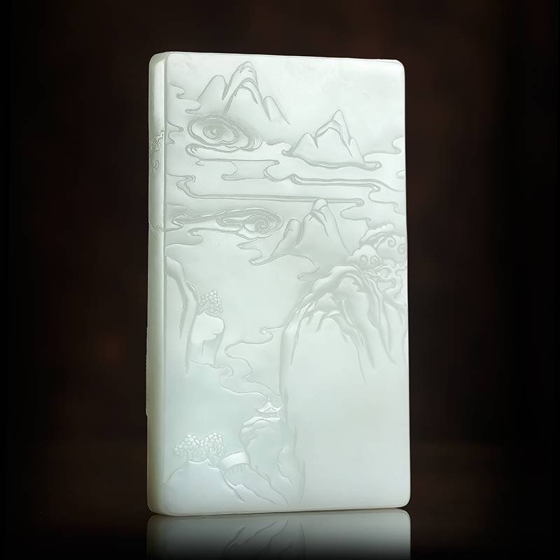 付雪飞工作室  "神工奖金奖" 重 1995克 新疆和玉玉白玉籽玉 摆件 四大菩萨 图片3