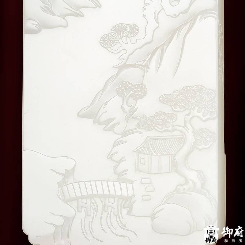 2022年玉龙奖银奖作品 付雪飞工作室 重 355克 新疆和田玉洒金皮白玉籽玉摆件 文殊普贤（对牌） 355克 图片7