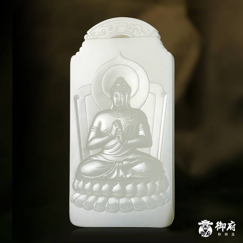 &ldquo;神工奖&rdquo;金奖 付雪飞工作室 重 1596.9克 新疆和田玉羊脂白玉籽料 八大守护神 图片6