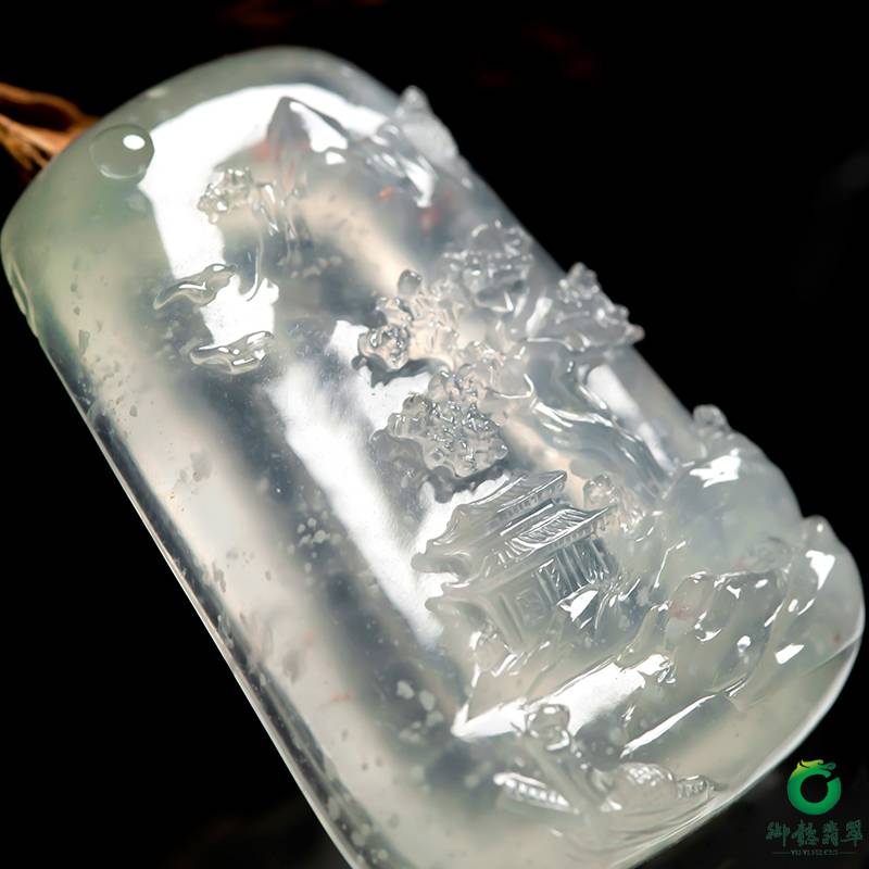缅甸A货翡翠冰种 风雪夜归人 图片3