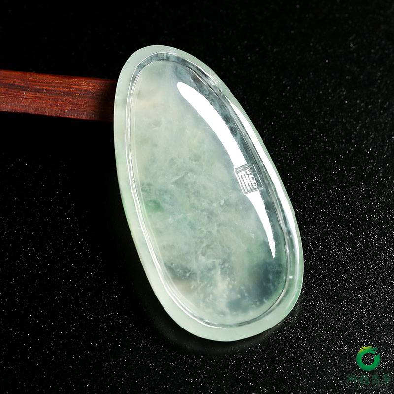缅甸天然翡翠A货玉牌 福禄 11.4克 图片4