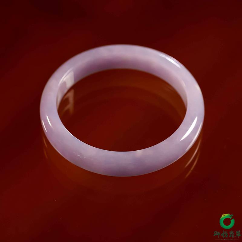 缅甸天然A货翡翠糯冰种紫罗兰内径54mm 44.2克 图片3