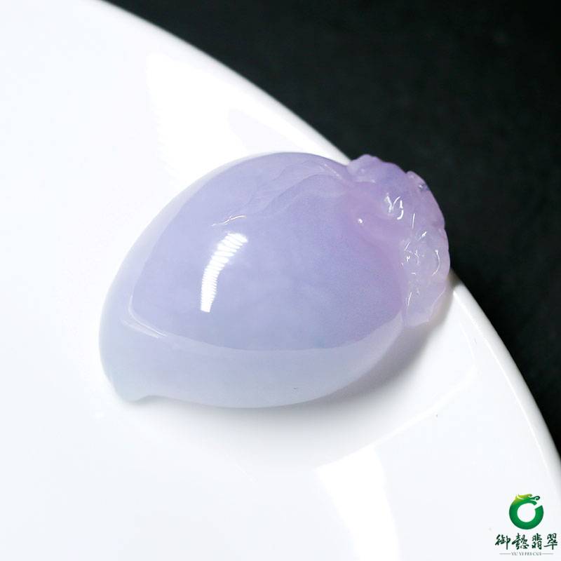 缅甸翡翠A货紫罗兰吊坠 灵猴献瑞 38.3克 图片5