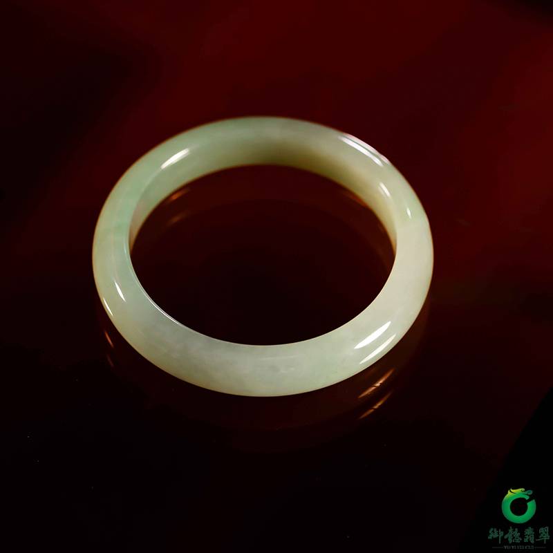 缅甸天然A货翡翠老坑冰种蓝手镯 56mm 52.7克 图片6