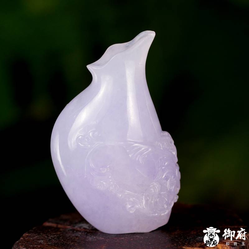 缅甸翡翠A货 糯冰种紫罗兰 平安紫韵 9.4克 图片2