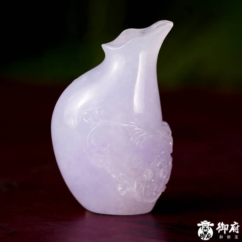 缅甸翡翠A货 糯冰种紫罗兰 平安紫韵 9.4克 图片3