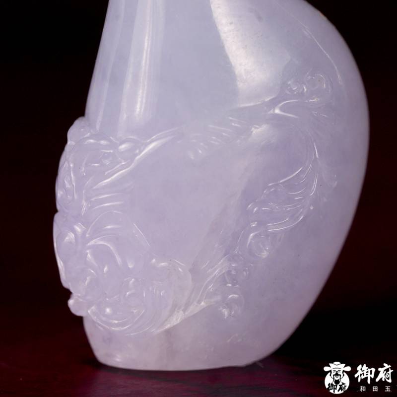 缅甸翡翠A货 糯冰种紫罗兰 平安紫韵 9.4克 图片5