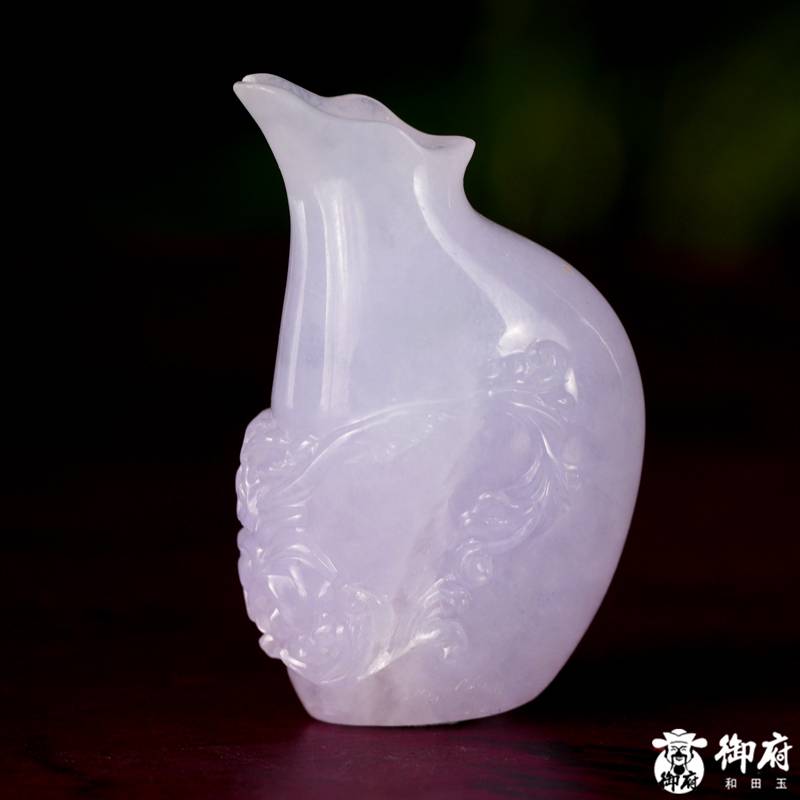 缅甸翡翠A货 糯冰种紫罗兰 平安紫韵 9.4克 图片6